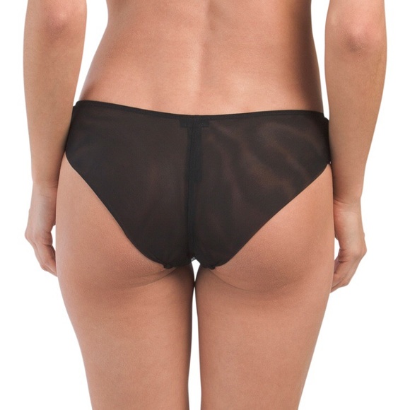 La Perla embroidered mesh silk blend yellow panties Sz.XS - Picture 8 of 8